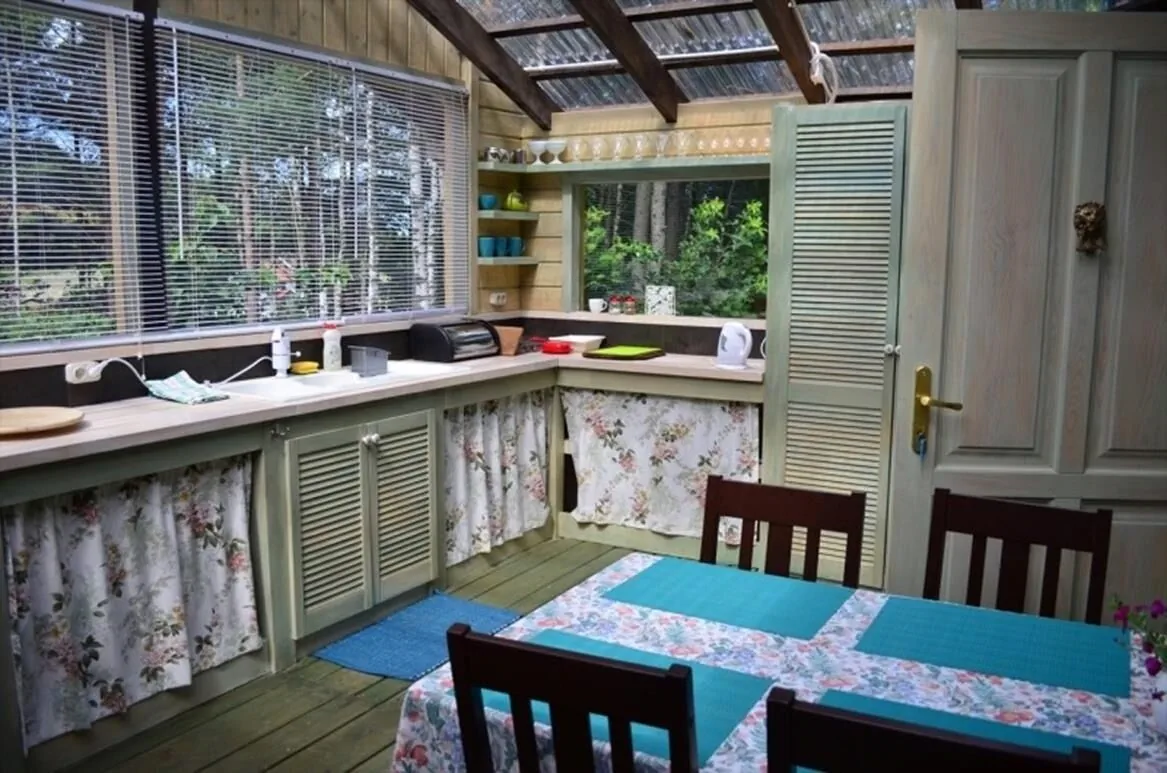 Apartament w drewnianym domku