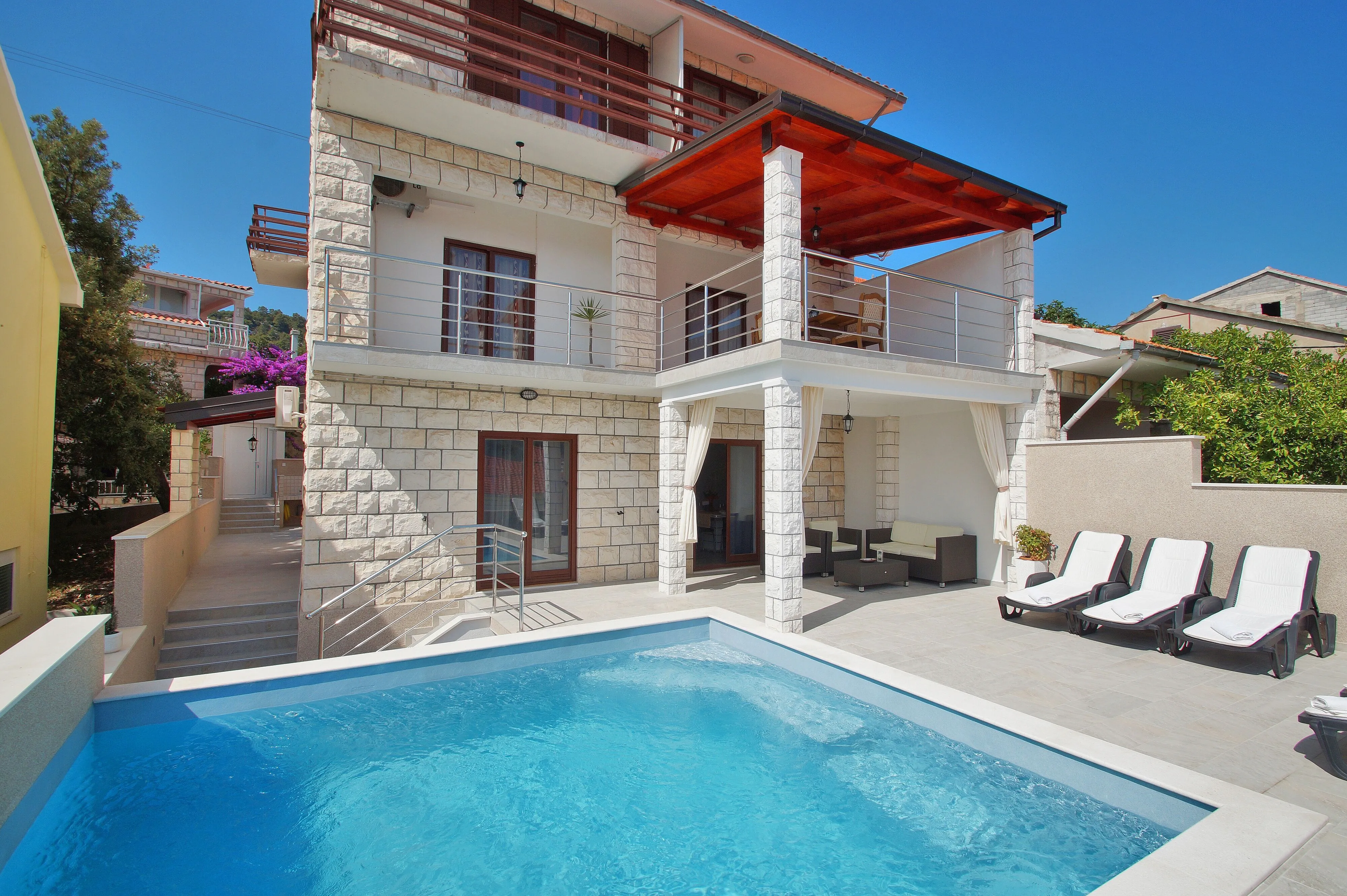 Ház Családok Részére Medencével Brna, Korcula - 13943 Brna