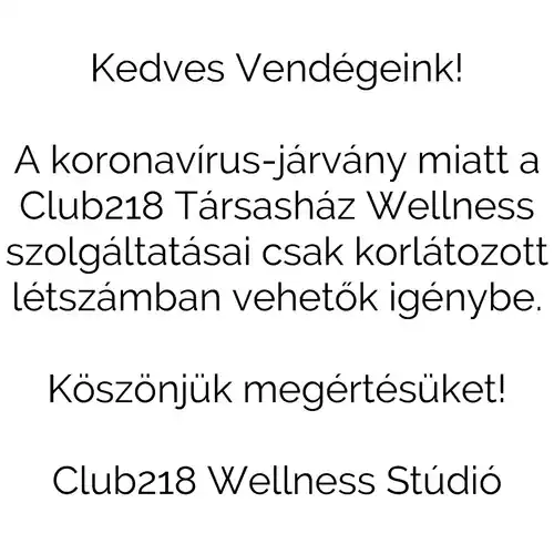 Club218 Wellness Stúdió Siófok 010 kép