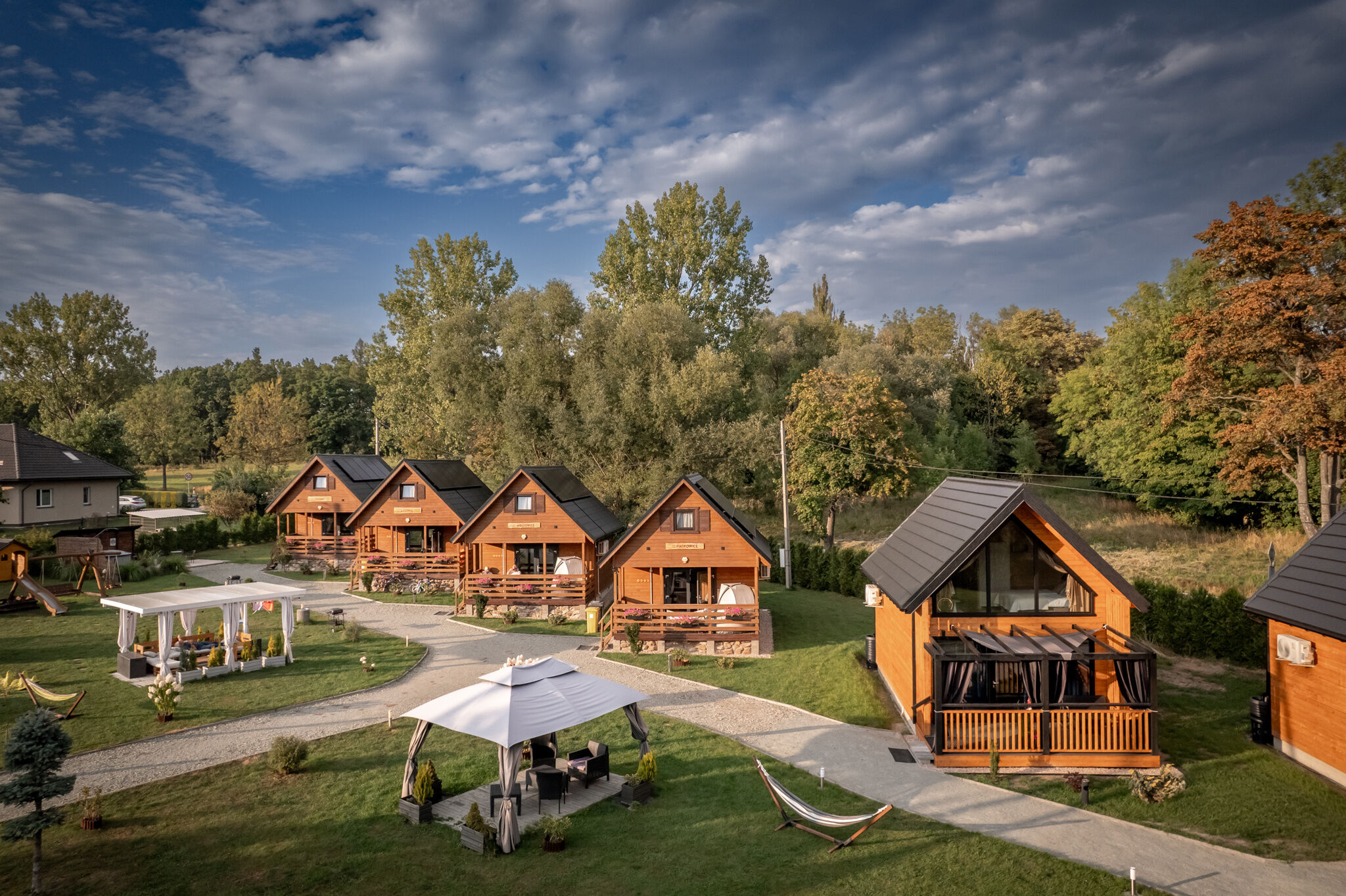 Domki Osada Widok na góry Polanica-Zdrój