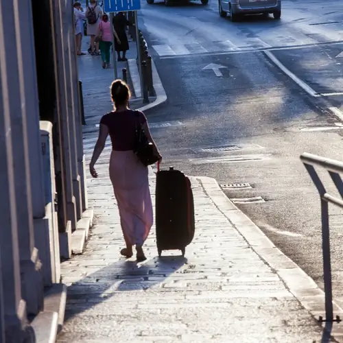 Street in front of the apartment building