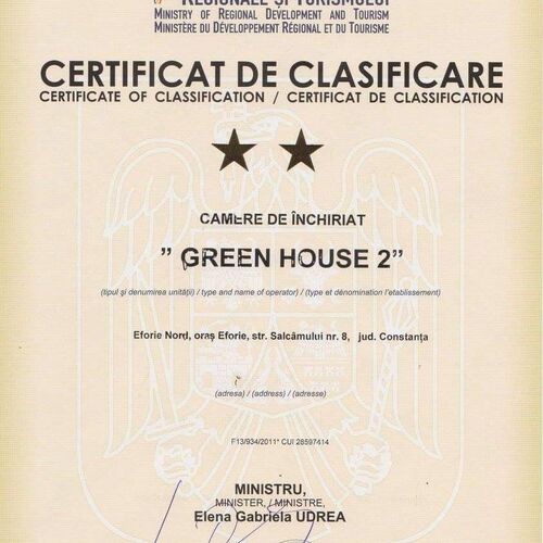 CERTIFICAT CLASIFICARE M.T.