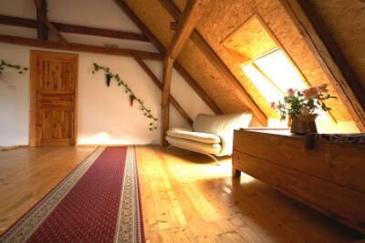 Vstupn&iacute; hala v podkrov&iacute;