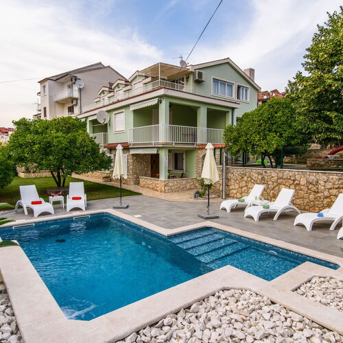 Apartmanok Családok Részére Medencével Okrug Gornji, Ciovo - 18827 Okrug Gornji  2