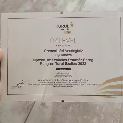 Szentmiklósi Vendégház Gyulaháza 023 kép