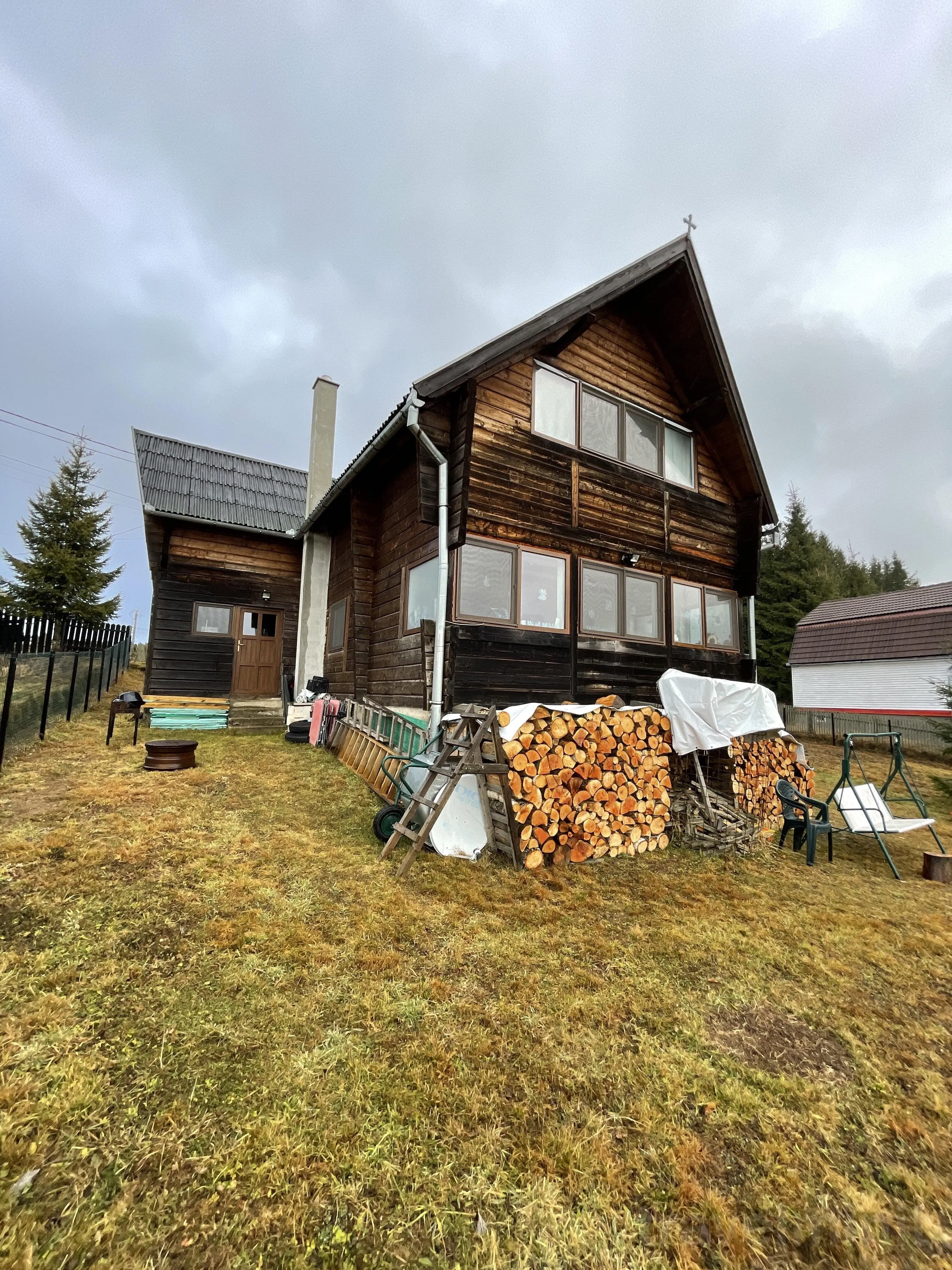 Cabana primitoare cu semineu Bălcești
