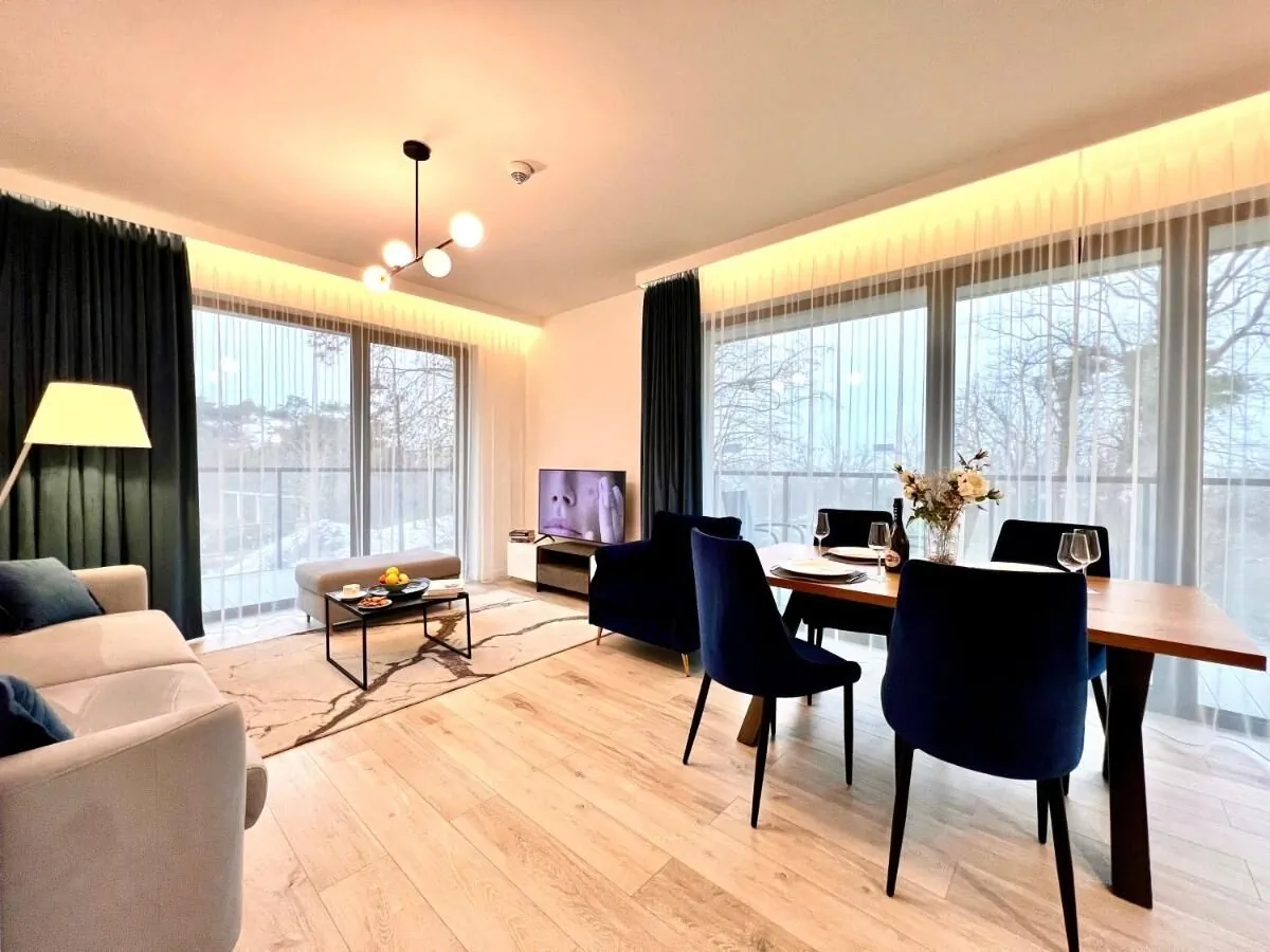 Rezydencja Niechorze 208 z 2 sypialniami i 2 łazienkami przy Plaży 5D Apartamenty