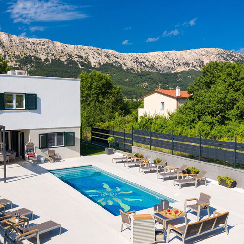 Luxusvilla Medencével Baska, Krk - 19671 Baška  2