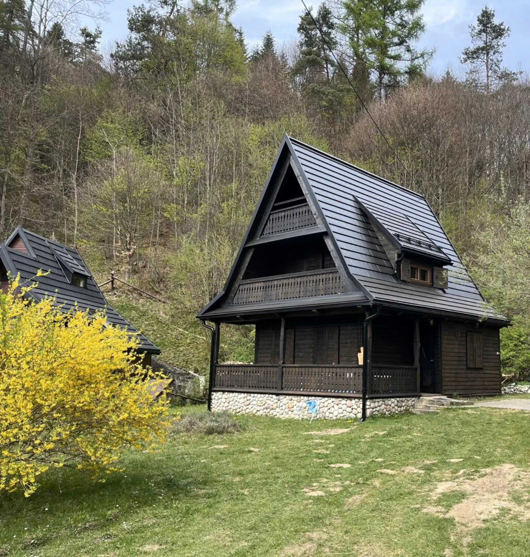 Drewniany domek BB nad rzeką - Krynica-Zdrój