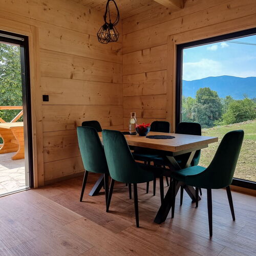 Jadalnia z pięknym widokiem na Babią Górę