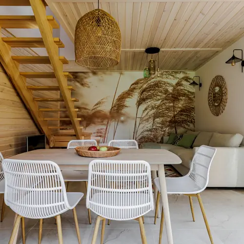 Salon domek boho.