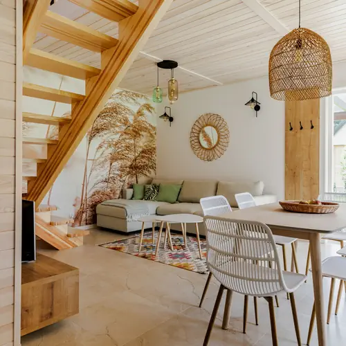 Salon domek boho.