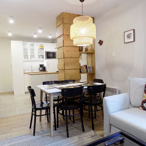 Apartament w Kościelisku - salon z aneksem