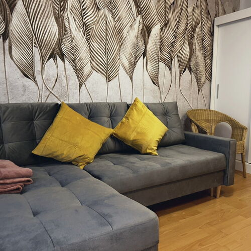 Kanapa w dwupokojowym apartamencie