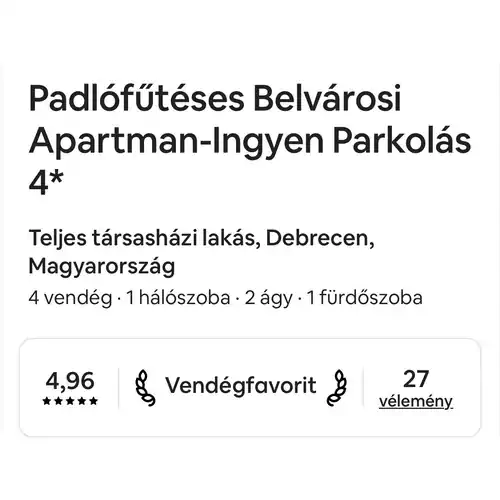 Ada Apartman Debrece 011 kép