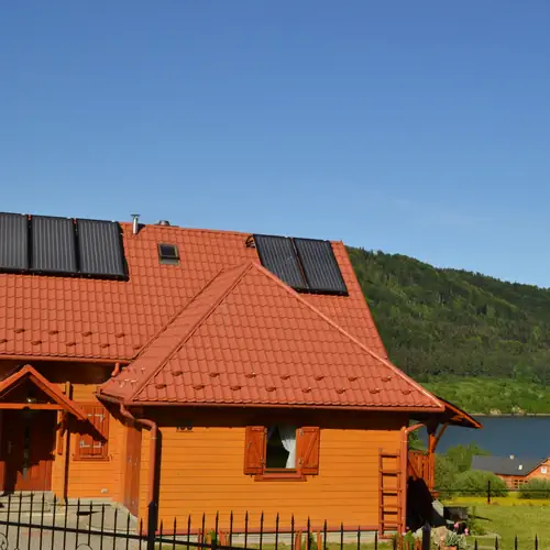 Dom  Panda nr. 1 widok na jezioro