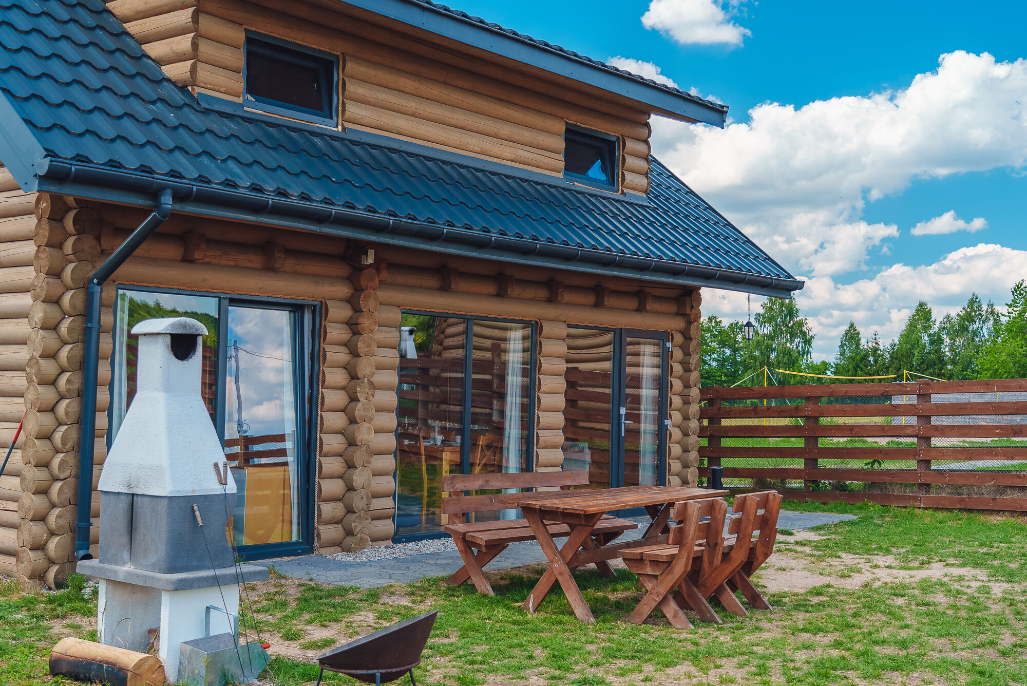 Zalesie 7D - domki nad jeziorem z własną linią brzegową MAZURY