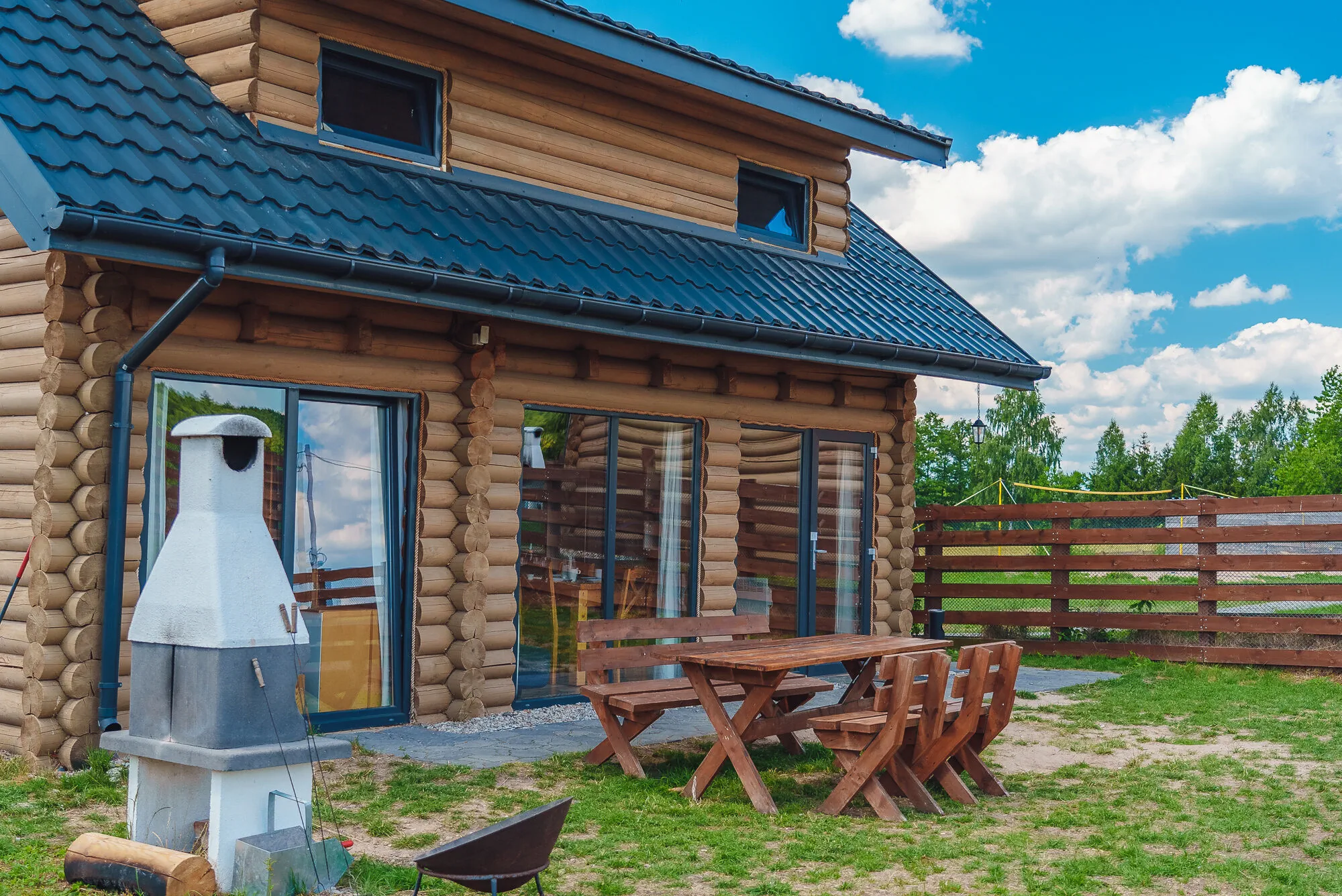 Zalesie 7D - domki nad jeziorem z własną linią brzegową MAZURY