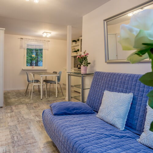 Apartament Srebrny -pokój z aneksem kuchennym