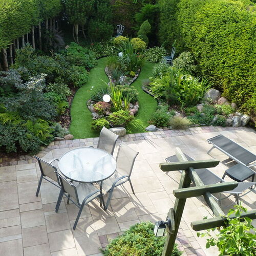 Ogród (widok z tarasu)