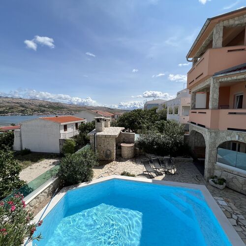 Apartmanok Medencével Pag - 22607  4