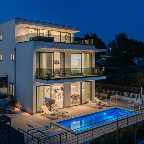 Luxusvilla A Tenger Mellett Medencével Rastici, Ciovo - 22934 Rastići