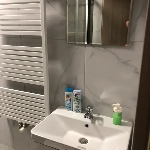 Egri v&aacute;r t&ouml;v&eacute;ben apartman,  f&uuml;rdők&aacute;das f&uuml;rdőszoba