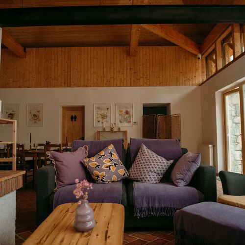 Lounge si loc de relaxare la semineu