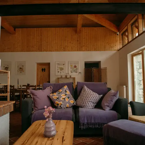 Lounge si loc de relaxare la semineu