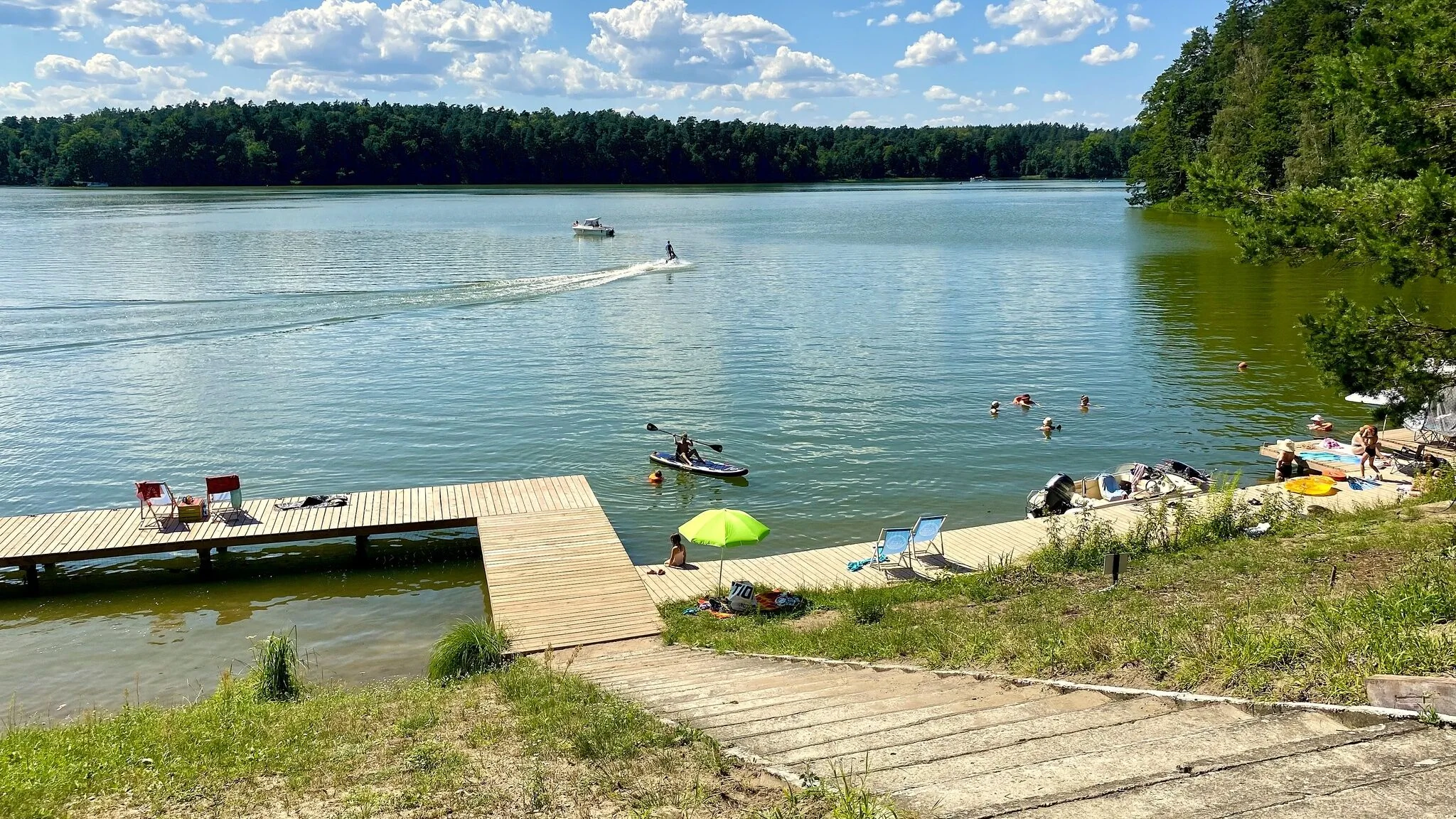 Mazury Domki nad jeziorem Ruciane Tarasy Ruciane Nida 