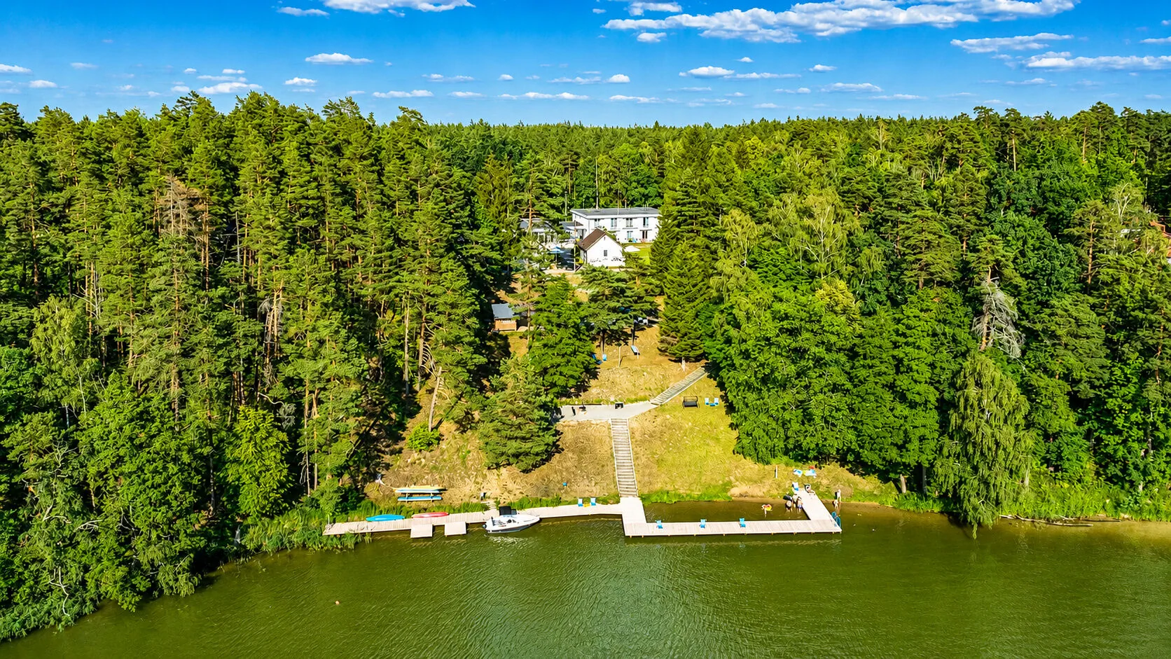 Mazury Domki nad jeziorem Ruciane Tarasy Ruciane Nida 