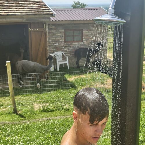 vendégház teraszról