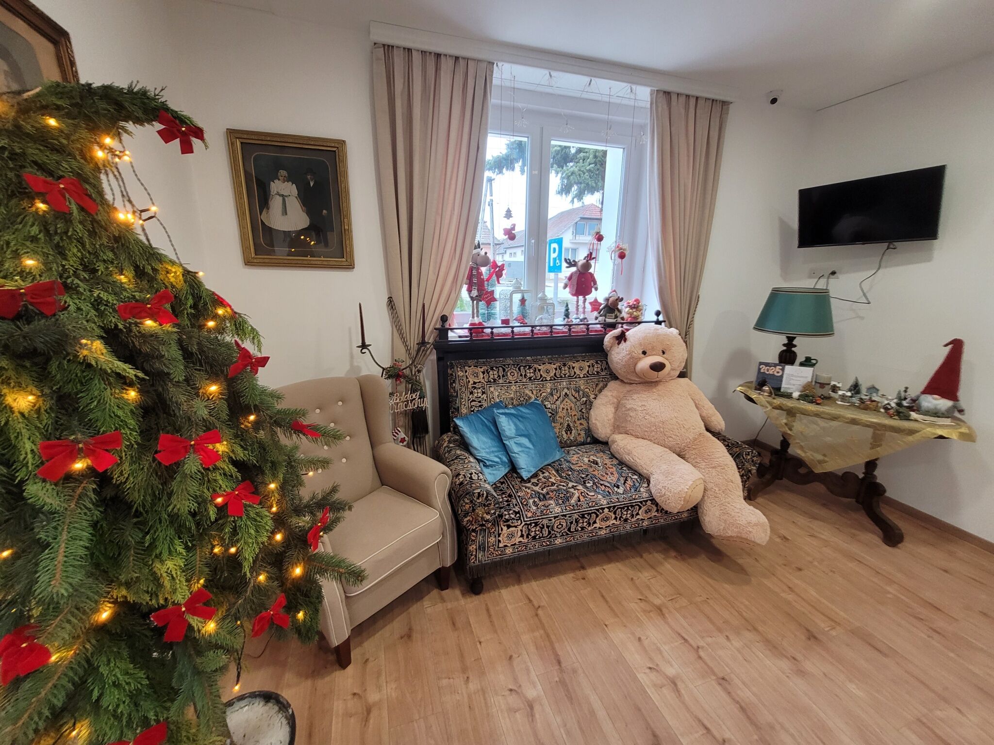 Ünnepi hangulat a recepción!