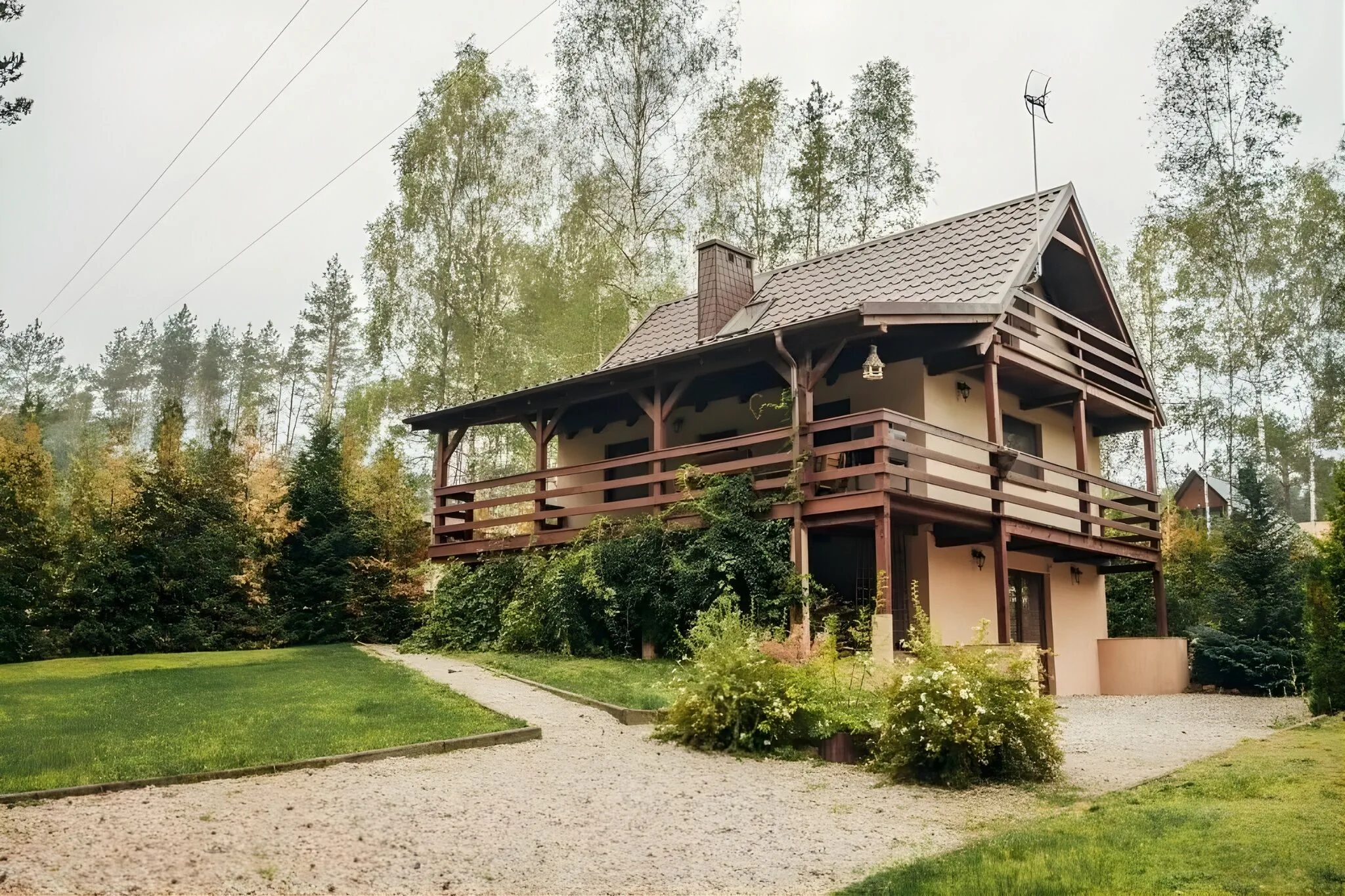 Domek Aleksander z basenem, banią ruską i sauną