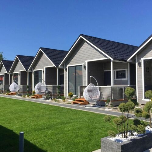 Domki Skandynawia z basenem Dąbki