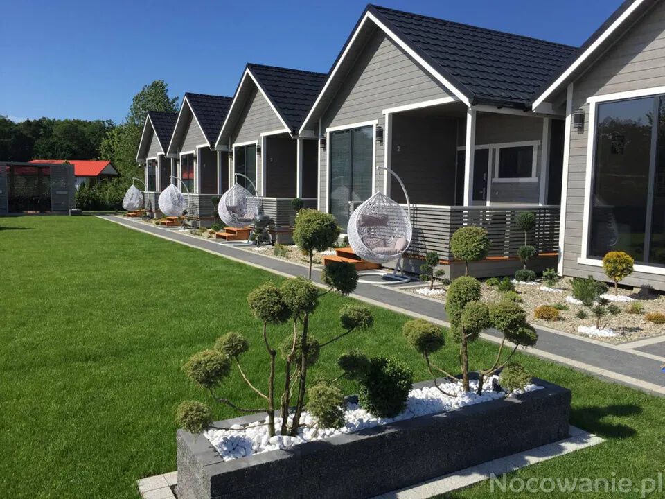 Domki Skandynawia z basenem Dąbki