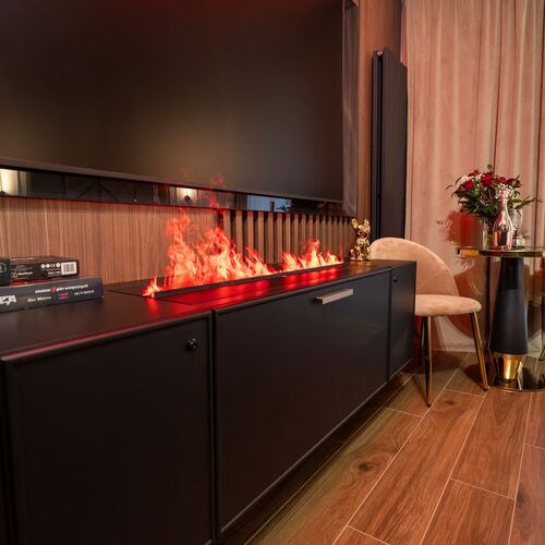 kominek w szafce RTV