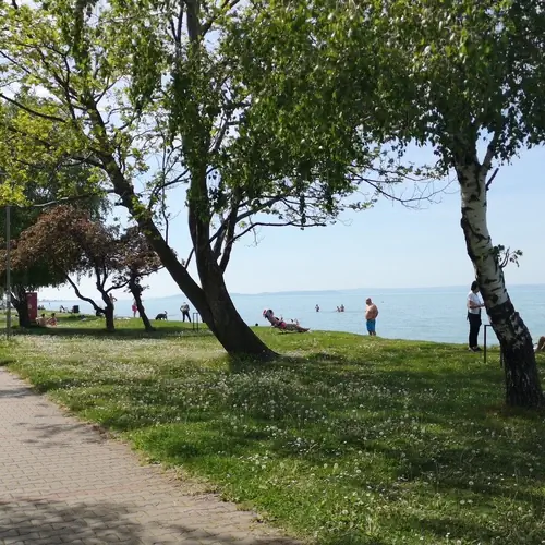 Az apartman k&ouml;zvetlen a Balaton part mellett tal&aacute;lhat&oacute; 