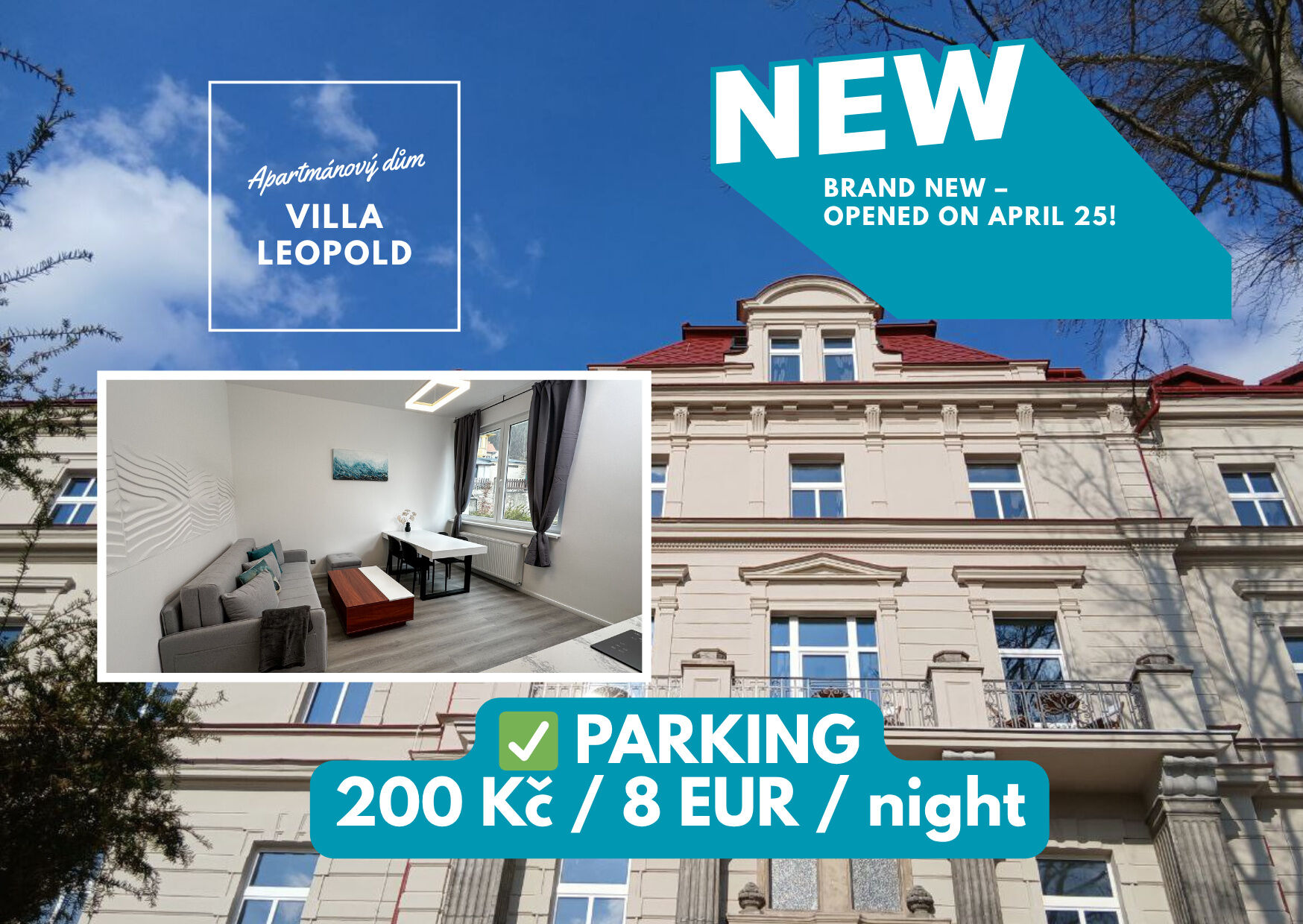 Villa Leopold - apartmánový dům Karlovy Vary