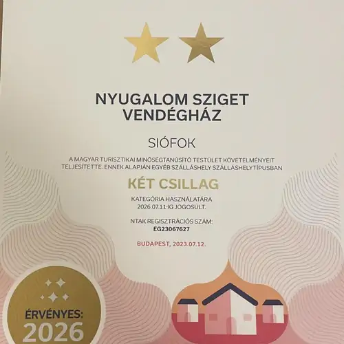 Nyugalom Sziget Vendégház Siófok 002 kép