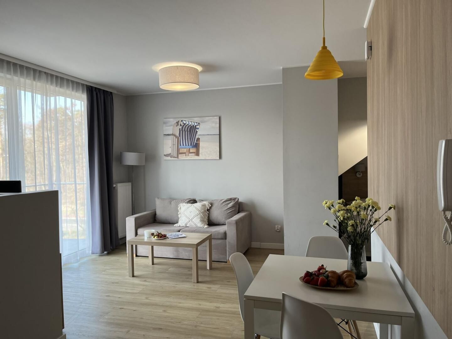 Stegna Forest-Apartament Jednopokojowy z wnęką sypialnianą M28