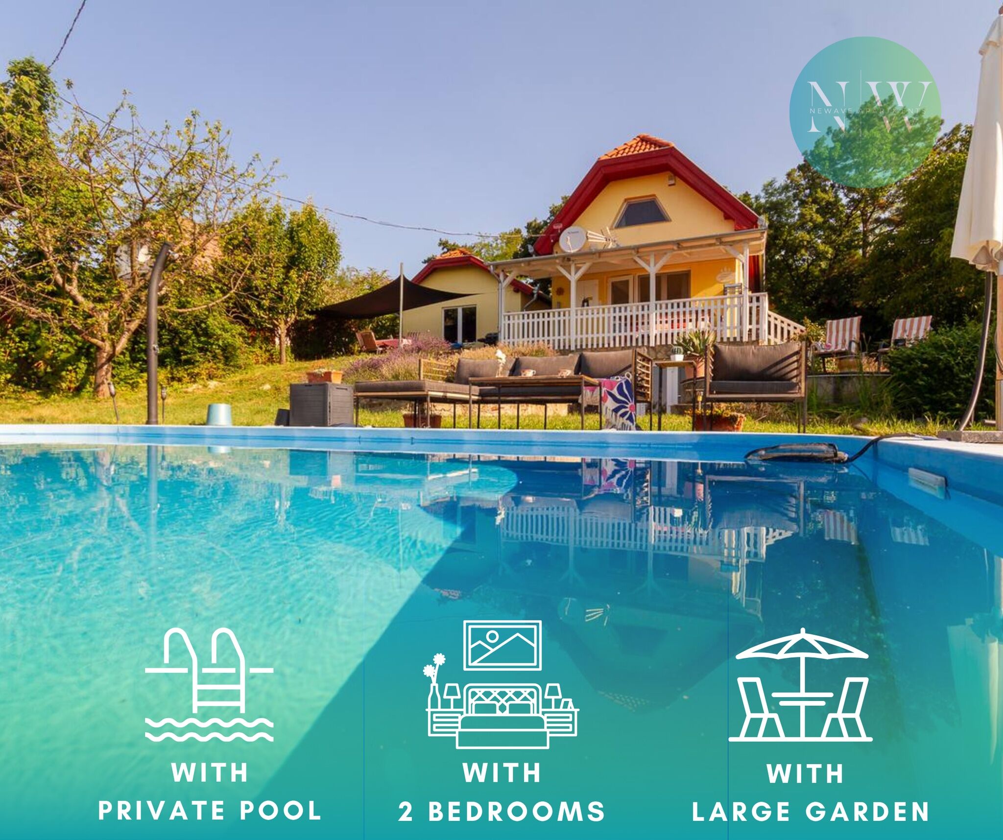 2BR Lavender Hideaway House by NW Cserszegtomaj