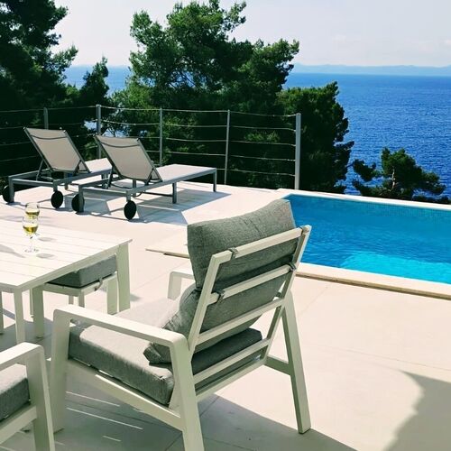 Ház Családok Részére Medencével A Tenger Mellett Brna - Vinacac, Korcula - 24996 Brna - Vinačac