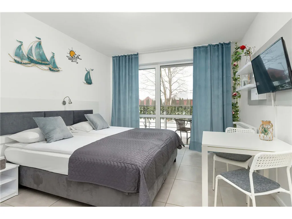 Trójka pod Żaglami | Przytulne Studio | Taras Władysławowo