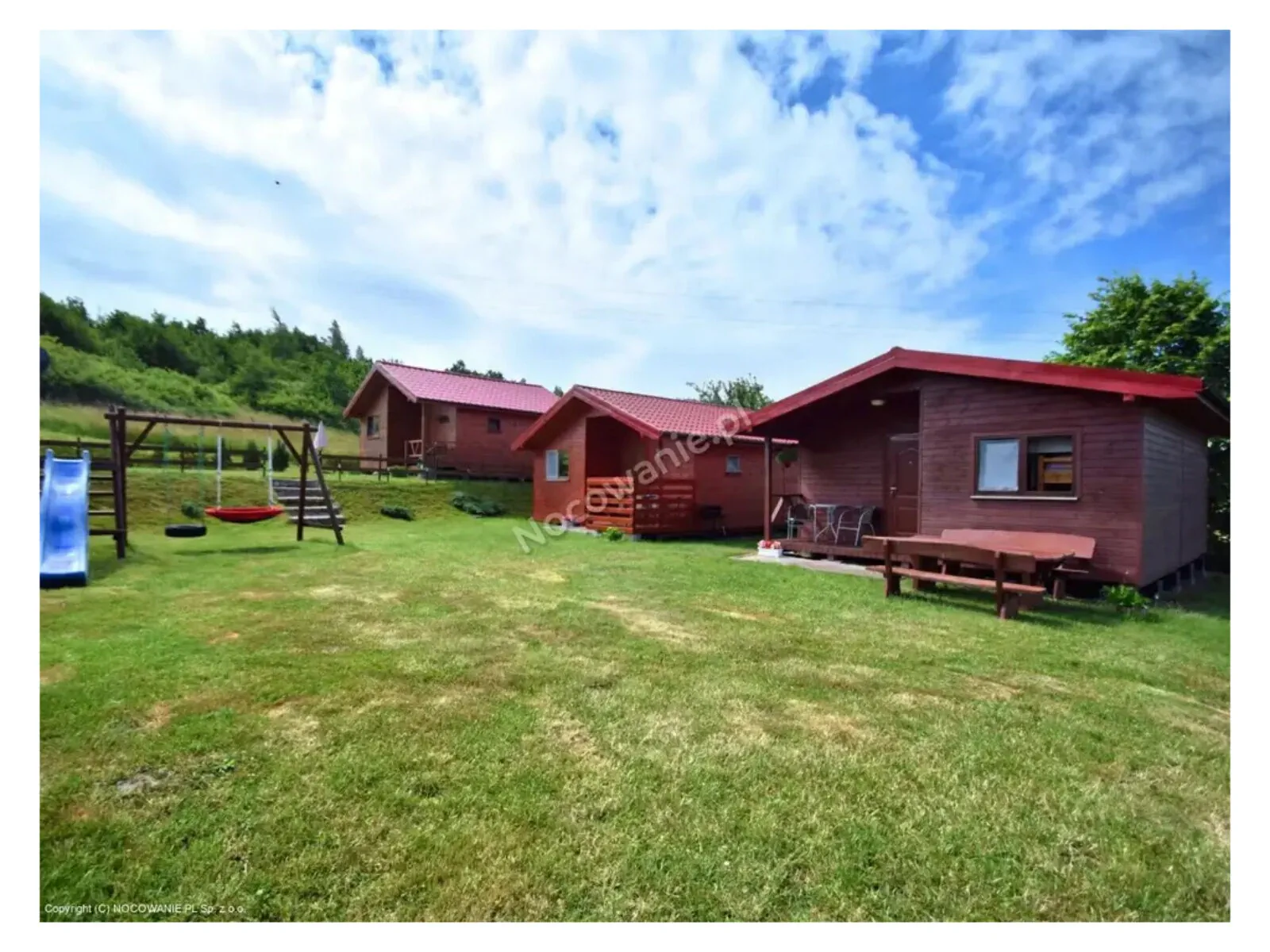 Domki na wzgórzu Rusinowo