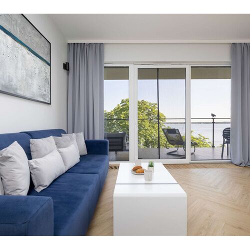 Drewnowskiego 7A Zegrze | Modern Apartment by the Lake | Parking & Sauna