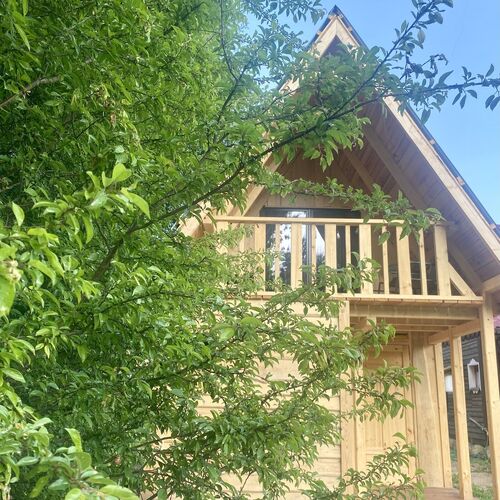 Domki nad Krutynią-prywatne zejście do rzeki Krutyński Piecek