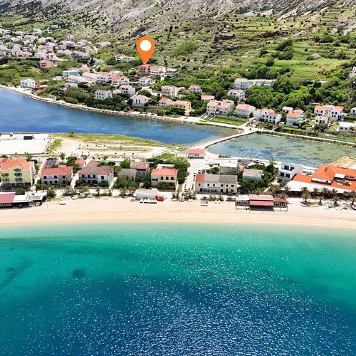 Apartments Crljenko with sea view Pag