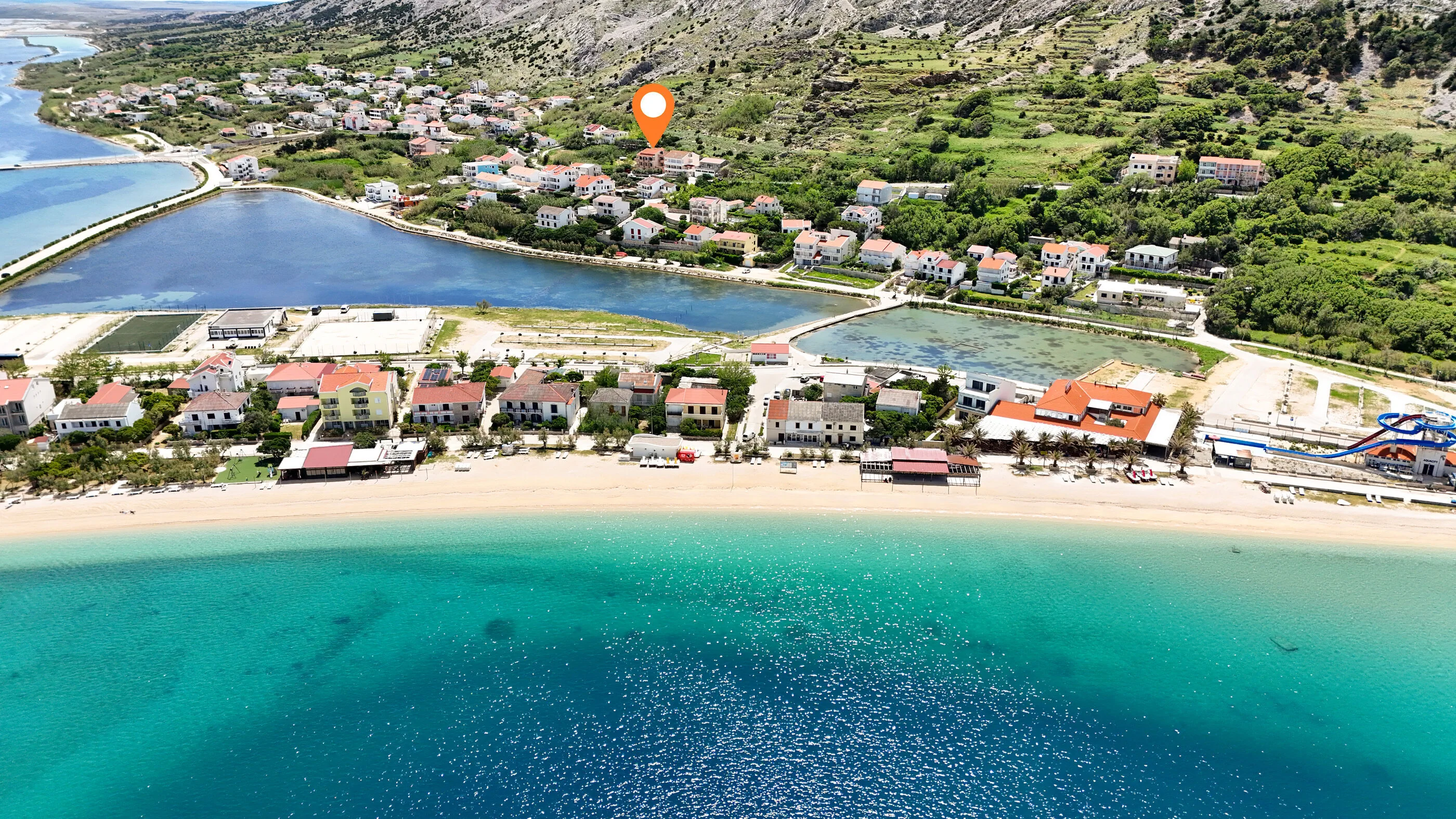 Apartments Crljenko with sea view Pag