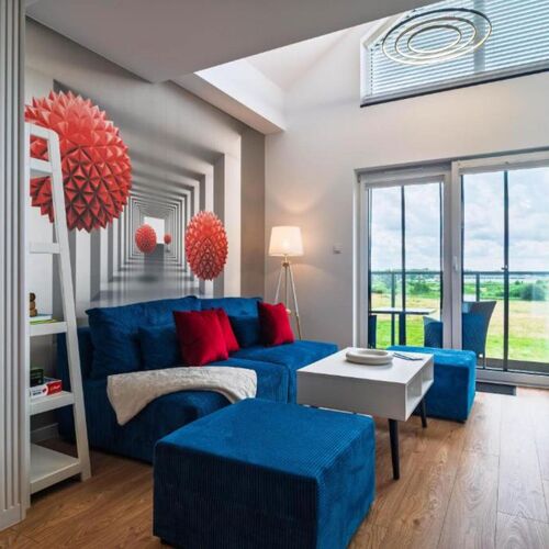 Apartament Viral z antresolą w West Łeba Morze Apartamentów